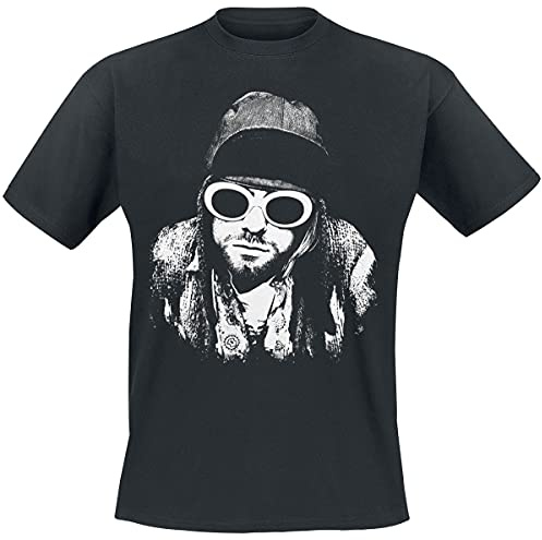 Kurt Cobain One Colour Men T-Shirt Black