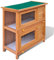 yorten Kaninchenstall Kleintierhaus Hasenstall 4 Türen Holz mit Zwei Schubfächer 90 x 45 x 89 cm (L x B x H)