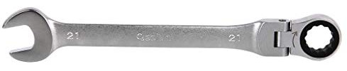 Cofan Llave combinada articulada en 180° de carraca | Fabricada en acero al cromo vanadio | Medidas de la llave 24 mm