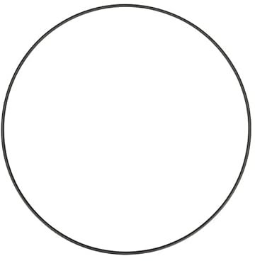 NaDeco Metallring Schwarz beschichtet Ø 20-50 cm, Stärke ca. 3-4 mm | Robuster Drahtring für DIY, Makramee, Traumfänger, Floristik & Hochzeitsdeko | Glatte Oberfläche, stabil, Größe:Ø 40 cm