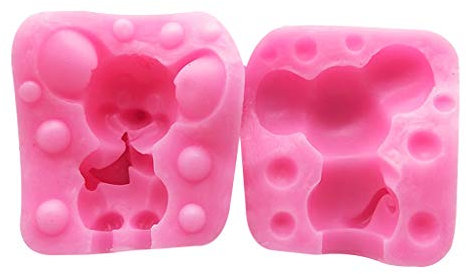 VVXXMO - Stampi in resina in silicone 3D, per topolino e mousse, torte, decorazioni fai da te, per candele, collane e orecchini