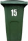4X Bin Sticker Vinyl Number 1-99 Large Recycling Box Wheelie Self Adhesive (15)