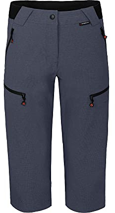 Bergson PORI Capri | Damen 3/4 Wanderhose - Robust & elastisch Damen 3/4 Wanderhose, Normalgrößen, Supra Stretch 4-Wege-Stretch, reißfestes Ripstop-Gewebe, wasserabweisend, weicher Komfort-Bund, inne