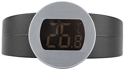 Termometro per bottiglia di vino, termometro per bottiglia di vino con bracciale a lettura istantanea con ampio display LCD