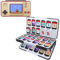 HEIYING Spielkarten Aufbewahrungsbox für Nintendo Switch 2/Switch OLED, Individuelles Muster Tragbare Reise Aufbewahrungsbox mit 48 Game Card Slots und 24 Micro SD Card Slots