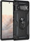 BestST Coque pour Google Pixel 6 Pro + HD Verre trempé, étui Protection TPU/PC Souple Durable avec Support de 360° Rotation Anneau Antichoc Armor Box Coque, Noir