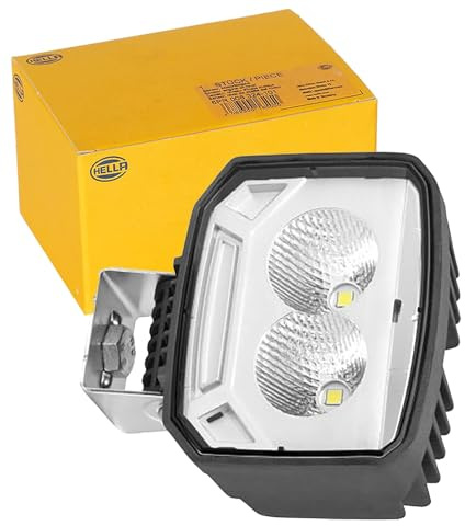 HELLA 1GA 996 588-011 LED-Worklight - Power Beam S - 12/24V - 1000lm - Bolted/mounting - Swivelling Mounting Bracket/Suspended/Vertical - Long-range illumination - Plug: DEUTSCH plug - Quantity: 1