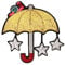 ECER Broche Épingle Étoile Femme - Pince À Châle, Corsage, Vêtements, Sac Accessoires Haut De Gamme - Indien Soie Broderie Badge Niche, Parapluie Étoile