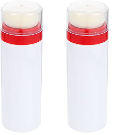 SHERCHPRY 2 Stk Puderquaste Babypuder Reisegröße Baby-reisezubehör Pulverspender Make-up-puder-behälter Puderbehälter Für Unterwegs Lose Körperpuder Reisen Weiß Plastik Tragbar