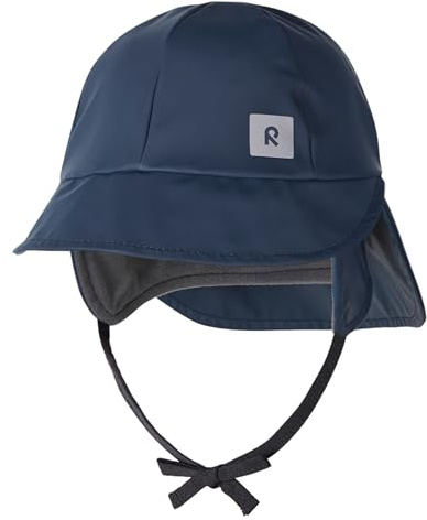 Reima - Rainy Regenhut für Kinder - wasserdichter Kinder Regenhut mit Ohrenschützern, Nackenschutz, verschweißten Nähten, reflektierenden Details, maschinenwaschbar