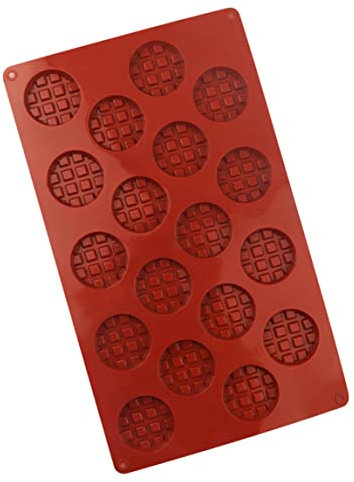 18 Gitter Silikon Waffelform Küche Backware Kuchenform Macher für Ofen High Temperature Backset Cookie Schablone Werkzeug Waffelform, Silikonwaffelform, Silikon-Backware, Mini-Waffel