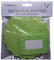 20 Green Gingham Jam Pot Covers, Wax Discs, Rubber Bands and Self-Adhesive Labels