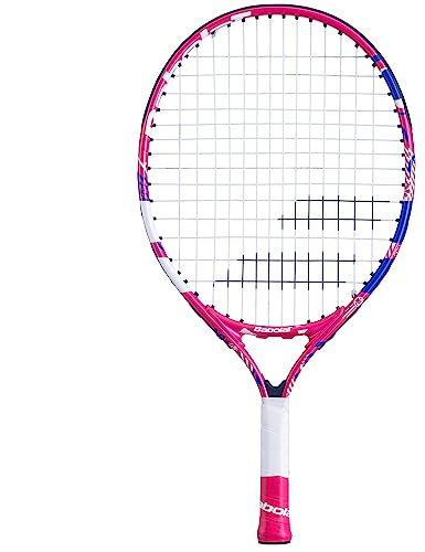 Babolat, Tennisracket Modell B Fly, Größe 19, Blau/Rosa, Verbundmaterial, Leicht und Wendbar, Ideal für Anfänger, Pädagogische Hilfsmittel Inklusive, Geeignet für Spieler von 95 bis 110 cm