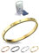 inSCINTILLE Bangle Bracciale Rigido Donna Uomo in Acciaio Inossidabile, Confezione Regalo Donna Uomo Inclusa, Braccialetti Bangles a Cerchio (Oro Punti Luce, Altezza 6mm - Circonferenza 18cm)