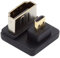 chenyang Micro HDMI 1.4 Stecker,HDMI Buchse zu Micro HDMI Stecker spart 360 Grad abwärts gewinkelte U Form Back Extension Adapter