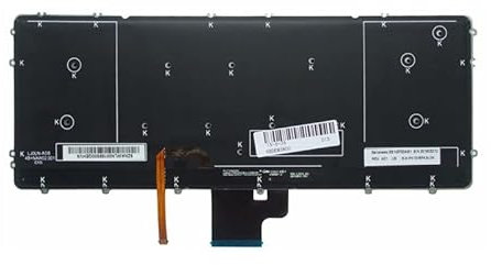 YANHAO Nuova Tastiera Layout Inglese for dell Precision M3800 XPS15 XPS 15-9530 15 9530 US retroilluminata 0HYYWM [Facile da installare]