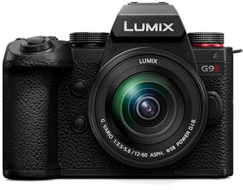 Panasonic LUMIX DC-G9M2ME Micro Four Thirds Mirrorless Camera with Lumix G Vario 12-60mm F3.5-5.6 Lens, 25.2MP, 4K 120p/100p & 5.7K 30p/25p, Phase Hybrid AF, OLED LVF, Wi-Fi, Bluetooth, HDMI, Black