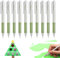 Kunst Utility Messer Stift Cut Aufkleber Scrapbooking Schneidwerkzeug Kreative Einziehbare Hobby Schnitzwerkzeuge mit Taschenclip für DIY Handwerk Supplies – 10 Stück grüne Messerstifte