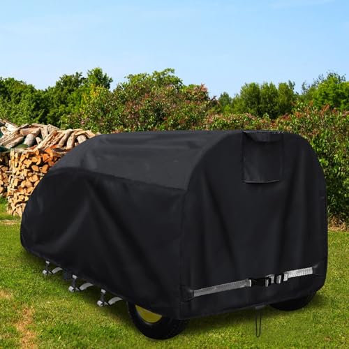 Log Splitter Cover Waterproof Heavy Duty Oxford Cloth 95 x 49 x 42 for 15-45 ton Gas or Electric Hydraulic Dual Position Large Log Splitter Weather-Resistant Wood Splitter Cover
