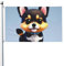 Card Love Fancy Puppy Flagge, 90 x 150 cm, doppelseitig, Gartenflaggen, Willkommensflaggen, Banner, Dekoration für Hof, Veranda, Rasen