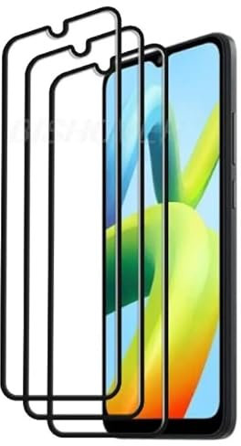 HQ-CLOUD Lot de 3 Verre Trempé Pour XIAOMI REDMI NOTE 7/NOTE 7 PRO .Film de Protection d'écran Couverture Complète Noir - Anti Rayures - Ultra Résistant Dureté 9H