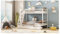 PioneerfurnitureUK Kids Bunk Beds with Drawers - Available in 3ft and 4ft in White or Grey (White With Drawers)