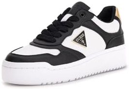 GUESS Damen MIRAM6 Sneaker, Schwarz/Braun, 36 EU