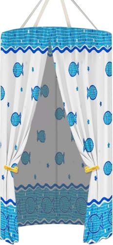 Camping Tent - Round Shower Cubicle with Changing Room, Outdoor Shower Screen & Curtain - Portable Loo Tent for Camping