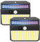 Topabol 150LED Lampe Solaire Extérieur Détecteur de Mouvement, Lumiere Solaire Exterieur avec 3 Modes, IP65 Etanche Spot Solaire, Lampe Solaire pour Jardin, Lot de 2, Lumière Chaude