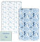 Yoofoss 2 Pack Baby Spannbettlaken Spannbetttuch Mikrofaser Matratzenauflage Atmungsaktiv Matratzenschoner Laken für 50x89 cm 50x90 cm 55x90 cm Beistellbett Babybetten Kinderbett