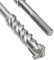 Foret SDS Max 32 x 260 mm, avec 4 tranchants en carbure et double hélice, foret pour marteau perforateur pour béton, pierre, pierre naturelle