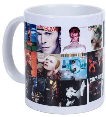 David Bowie Album Collage Mug (One Size) (Multicoloured)