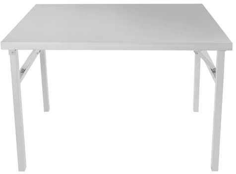 Donened - Arbeitstisch Edelstahl 100 x 60 x 75 cm, Edelstahltisch, Edelstahl Zubereitungstisch, Gastronomietisch Klappbar, Arbeitstisch Klappbar für Küchen, Garagen, Lagern, Bars