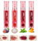 4Pcs Cute Bear Lipgloss set, Glänzender Lippenstift, Mirror Water Lip Stain, Fruchtig Lip Tint, Vivid Color Lipstick, Feuchtigkeitsspendendes Lippen für Fuller Hydratisiert Schönheit Lippen
