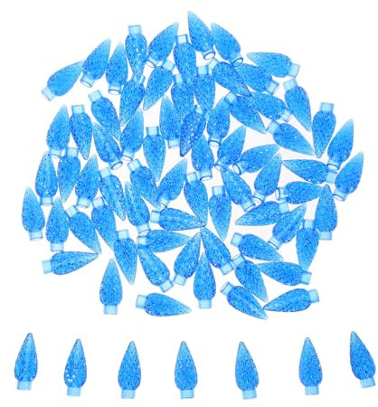 MUCKLILY 100stücke Dekorative Glühbirnenabdeckungen Ersatz Für Lichterketten Im Freien Und Indoor Aus Kunststoff Langlebig Und Verschleißfest Installieren