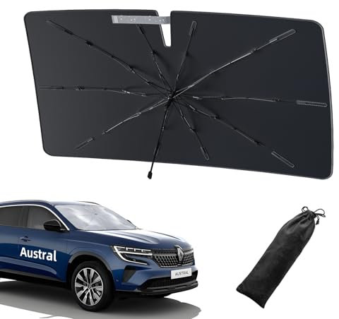 LANGBEAN Parasol Plegable para Renault Austral 2025 2024 2023, Parasol para Parabrisas Delantero para Renault Austral E-Tech, Pantalla Solar Accesorios Bloqueador de Calor Protección UV