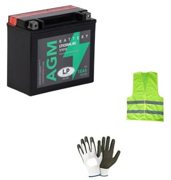 Compatible avec Yamaha YFM FWAP Grizzly 660 année 2002 al 2008 Batterie YTX20HL-BS LP CCA 310A EXPÉDIÉ DÉJÀ CHARGÉ Batteries AGM 18 AMPÈRES 12 Volts 175X87X155MM