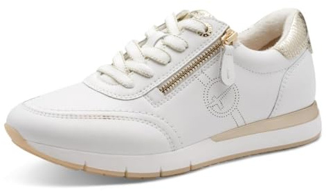 Tamaris Damen Wide Fit Damen Sneaker flach zum Schnüren mit Reißverschluss