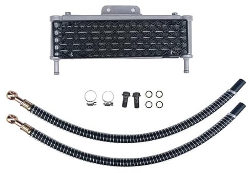 SRKATI Enfriador Aceite Compatible con Apollo, Compatible con Kawasaki 140 CC, 150 CC, 160 CC, Kayo, 4 Filas, Motocross, Pit Bike, radiador de Aceite para Motocicleta. Radiadores del Motor