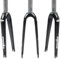 TOTLAC Forcella BMX in Fibra di Carbonio, Freno a C, Forcella Rigida, Tubo Dritto da 1-1/8'', sgancio rapido, Forcella Anteriore da 74 mm per Mountain Bike/Bici Pieghevole (Colore: Nero l
