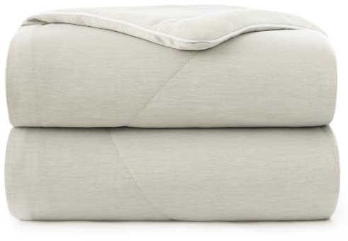 PHF Cooling Comforter, Rayon from Bamboo Soft Breathable Quilted Blanket | Q-Max>0.4, Double-Sided Cooling Fabric, Summer Comforter for Hot Sleepers & Night Sweats, Double Size 150x200cm Grey