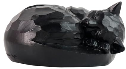Jiuvaso Urne Funéraire pour Chat, Statue Commémorative pour Animal de Compagnie, Souvenir, Ornement pour Cimetière.