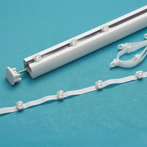 Byour3 - Fettuccia per Tende a Onde con Scorrevoli Nastro Tende con Sistema Wave per Binario Arricciatende Professionale Tenda Onda Moderna Kit Scorritenda Universale Invisibile (Passo 6cm, 10m)