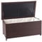 Mendler Poly-Rattan Kissenbox HWC-D88, Gartentruhe Auflagenbox Truhe Premium, 51x100x50cm 170l - braun