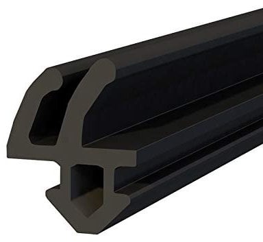 DQ-PP Fensterdichtung | Schwarz | 20 Meter | S-1388 Rehau | PVC Fenster | Gummidichtug Dichtung Dichtband | Kunststofffensterdichtungen | ALU Profildichtung Türdichtung