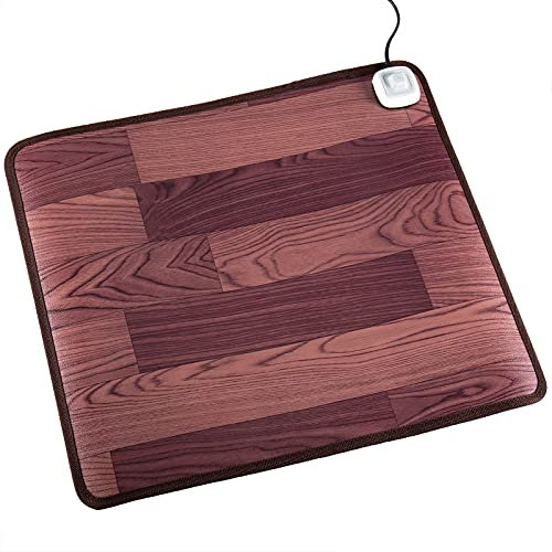 PrimeMatik - Alfombra térmica con calefacción para Suelo y pies de 55 x 49 cm 100W Color Roble