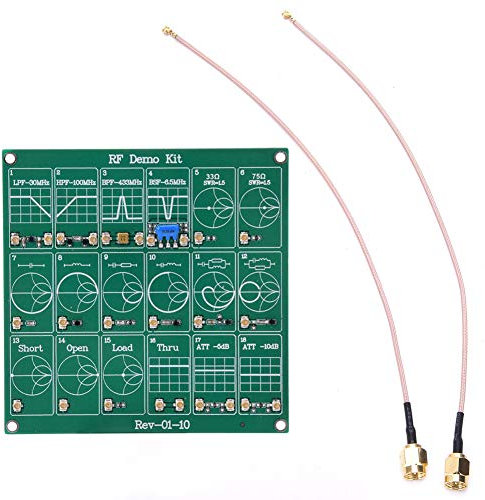 Kit de demostración de RF, módulo de prueba de RF, módulo de filtro/atenuador de placa del analizador de red vectorial, incluye circuitos combinacionales R, L, C, con cable conexión UFL