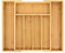VaeFae Besteckkasten für Schubladen aus Bambus, Ausziehbar 5-7 Fächern Besteck Organizer für Küchenschubladen Holz Utensilienhalter Schubladenaufbewahrung Besteckeinsatz und Küchenorganizer
