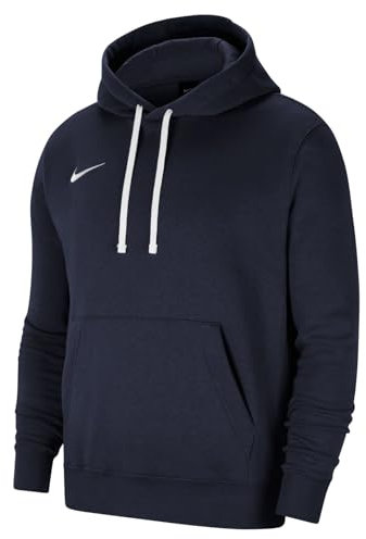 Nike Herren M Nk Flc Park20 Po Hoodie Kapuzenpullover, Obsidian/White/White, S EU