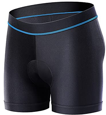 Sportneer Fahrradhose Herren Gepolstert Fahrrad Unterhose Radlerhose Herren Gepolstert Schnelltrockende& Elastische Radhose Herren Gepolstert Gel Kurz–Verbesserte Elastizität und Luftdurchlässigkeit